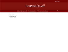 Tablet Screenshot of businessquant.com